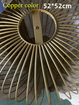 Moderne Italiaanse Spokes Hanglamp LED Metaal Kooi Design – Zwart