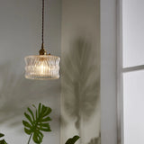 Moderne Franse Retro Hanglamp – Gouden Glazen LED Plafondlamp Eetkamer