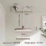 Franse LED Hanglamp – Verstelbare Chrome UFO Plafondlamp 15–30m²