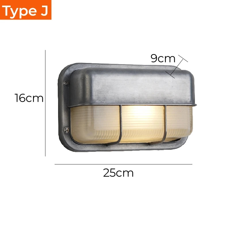 Retro Buiten Wandlamp LED E27 – IP65 Waterdicht Vintage Sconce