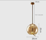 Moderne LED glazen hanglamp – kroonluchter voor woonkamer & keuken