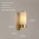 Albast Marmeren Wandlamp – Luxe Messing LED Sconce Modern