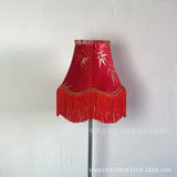 Handgemaakte Stoffen Lampenkap met Kwast – Vintage & Europees Design