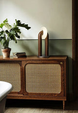 Moderne Houten Tafellamp LED – Dimbaar met Touch Bediening