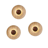 Wandlamp Natuursteen – Moderne LED Sconce met Donker Hout 25cm
