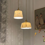 Japans Retro BrassGlow Keramische Hanglamp