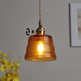 Nordic Japans Glazen Hanglamp Polished Copper Voor Slaapkamer & Eettafel