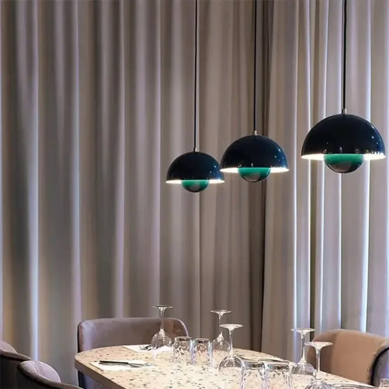 Moderne Nordic Bloemknop Hanglamp – Metaal, LED, E27, Meerdere Kleuren