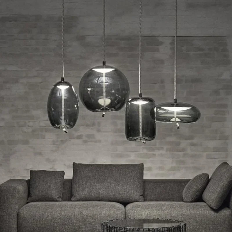 Moderne LED glazen hanglamp – kroonluchter voor woonkamer & keuken