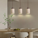 Japanse Wabi-Sabi Hanglamp – Gele Natuursteen Bedlamp Pendel E27