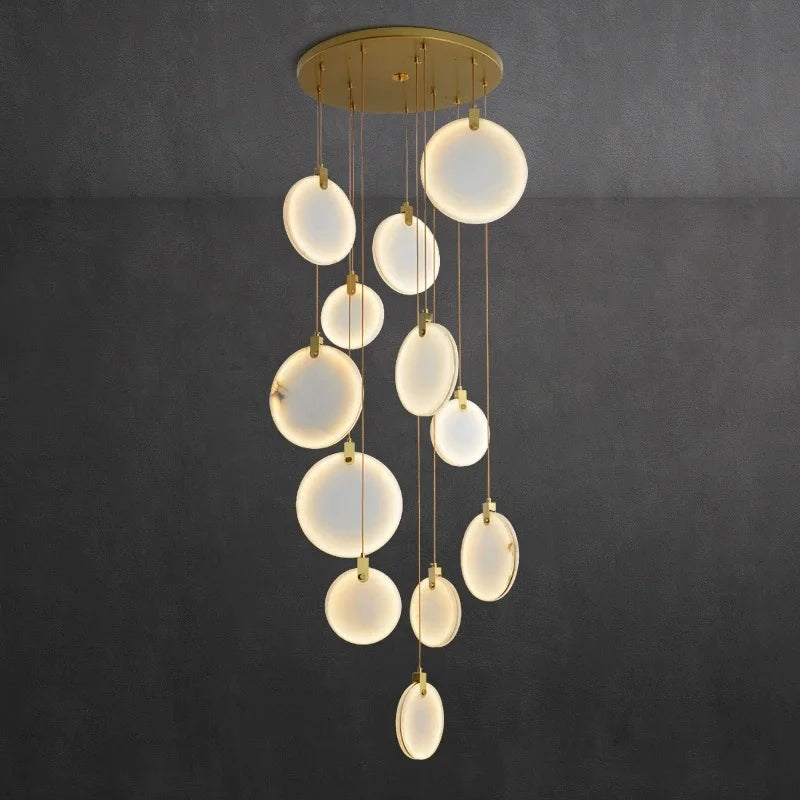 Moderne Marmeren LED Hanglamp – Luxe Slaapkamer & Woonkamer Lamp