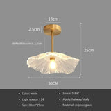 Moderne Plafondlamp Glas Bloem Goud E27 Voor Slaapkamer, Keuken & Hal