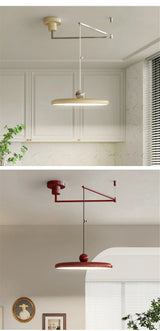 Franse LED Hanglamp – Verstelbare Chrome UFO Plafondlamp 15–30m²