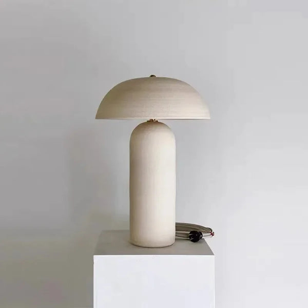 Wabi-Sabi Tafellamp – Japanse Keramiek Potvorm G9 LED Designlamp
