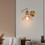 Retro Glazen Wandlamp E27 LED Moderne Leeslamp Met Verstelbare Arm