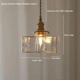 Japanse Vintage Glazen Hanglamp Brass LED Voor Slaapkamer & Eettafel