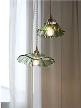 Groene Glazen Hanglamp – Vintage Moderne Plafondlamp E27