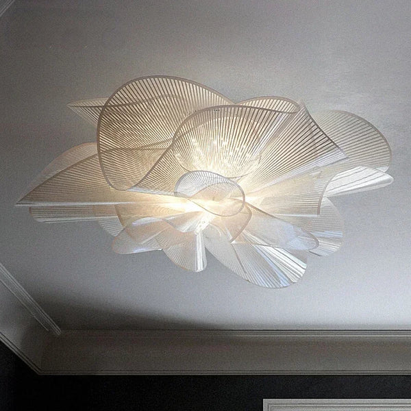 Nordic LED Plafondlamp PVC Zwart/Wit – Moderne Designlamp Slaapkamer