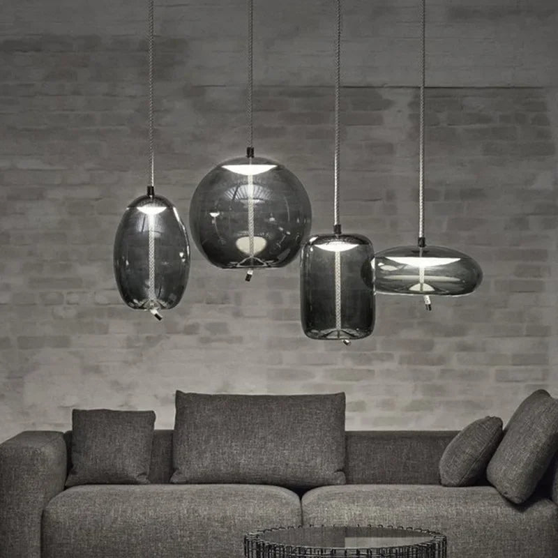 Moderne LED glazen hanglamp – kroonluchter voor woonkamer & keuken