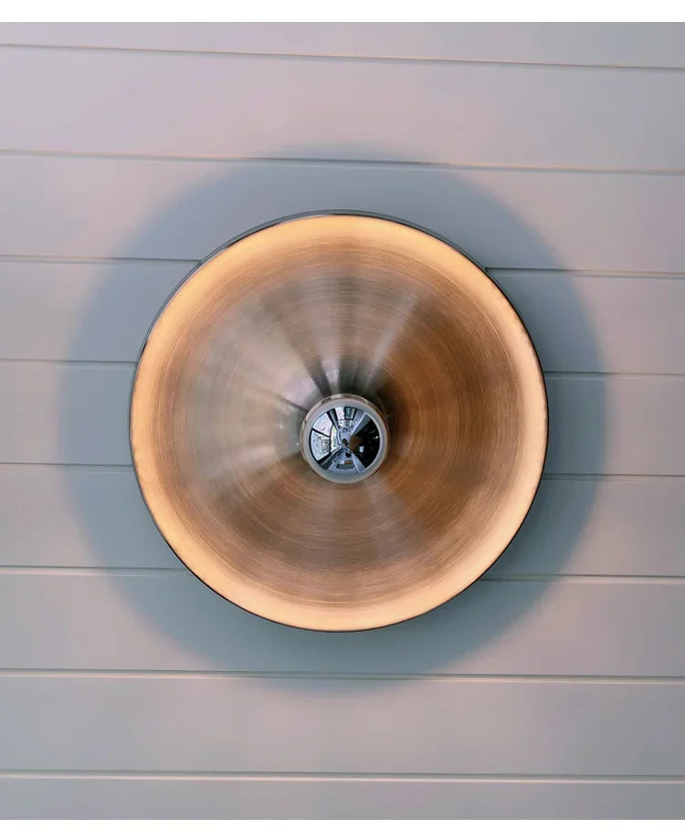 Nordic Ripple Disc Wandlamp – Bauhaus UFO Schotel Vintage Design LED