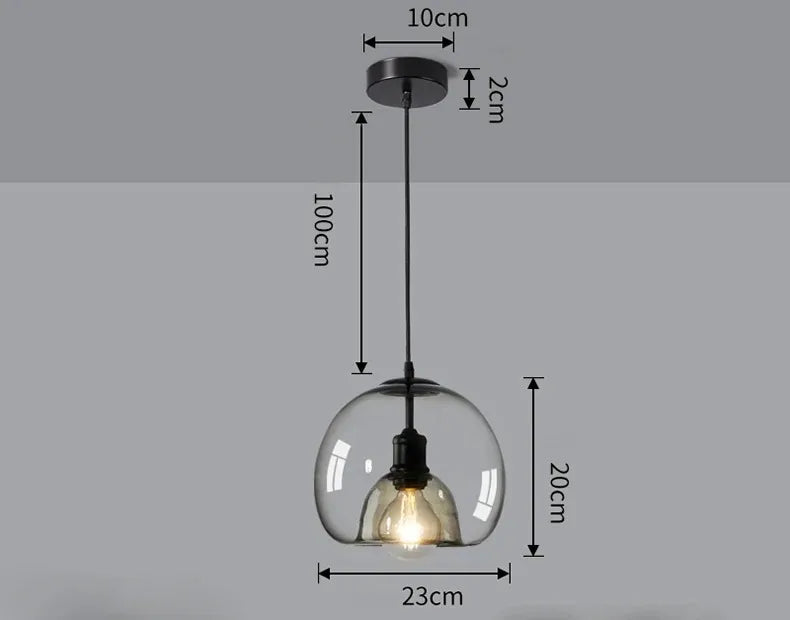 Aurora Glass Pendant Light
