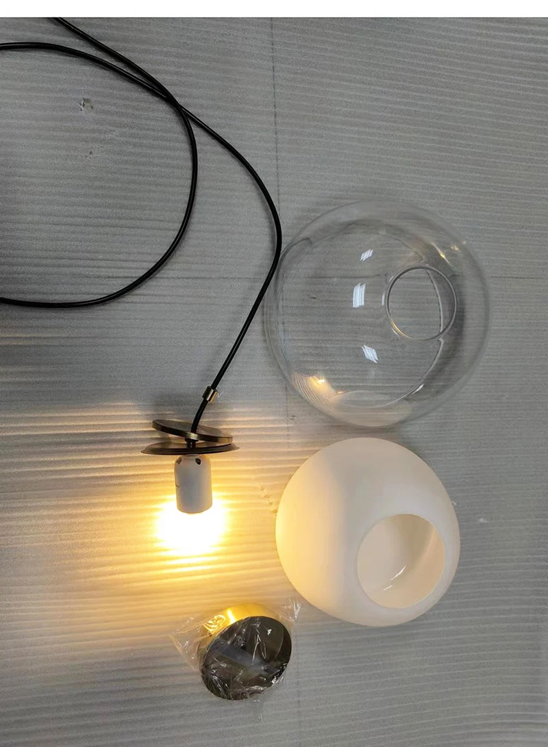 Hanglamp Glas Ø25/40cm Nordic Modern Voor Woon- & Eetkamer
