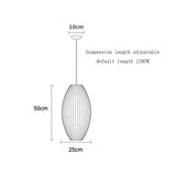 LED Hanglamp Zijde Wit Voor Woonkamer & Hotel