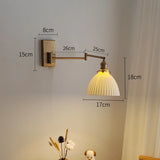 Nordic LED Wandlamp Keramiek – Moderne Sconce met Trekschakelaar