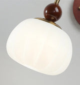 Wandlamp Nordic Wit Pompoen – LED, E27, Draaibare Arm, Moderne Stijl