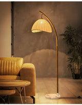 Wabi-Sabi LED Vloerlamp – Scandinavisch Minimalisme & Japans Design voor een Rustgevende Sfeer