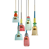 Moderne LED glazen hanglamp – kleurrijk design voor keuken & eetkamer