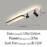 Moderne LED Plafondlamp met Spot – Zwart/Wit/Goud Dimbaar