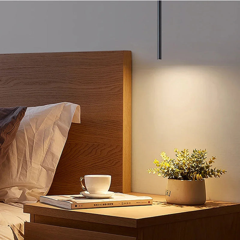 Moderne Nordic LED dubbele hanglamp – cilindervormig design voor eetkamer