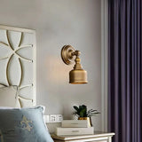 Koperen Wandlamp – Vintage LED Sconce met Helder Glas E14