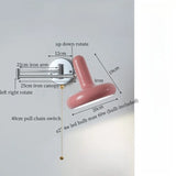 Nordic LED Wandlamp Milky Green – Moderne Wand Sconce met Trekschakelaar