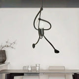Vintage Iron Chandelier LED E27 Voor Woonkamer & Kinderkamer Zwart