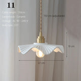 Japanse Keramische Hanglamp – Scandinavische Witte Plafondlamp E27