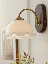 LED Wandlamp Hout & Koper – Vintage Bedlamp voor Woonkamer & Bad