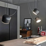 Nordic Hanglamp Drum E27 Aluminium Zwart