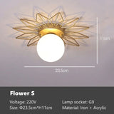 Gouden Plafondlamp – Lotusblad Design LED G9 Ø25/35cm