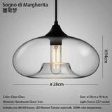 Caren Nordic Hanglamp – Handgemaakt Glas LED Filament Pendant Light