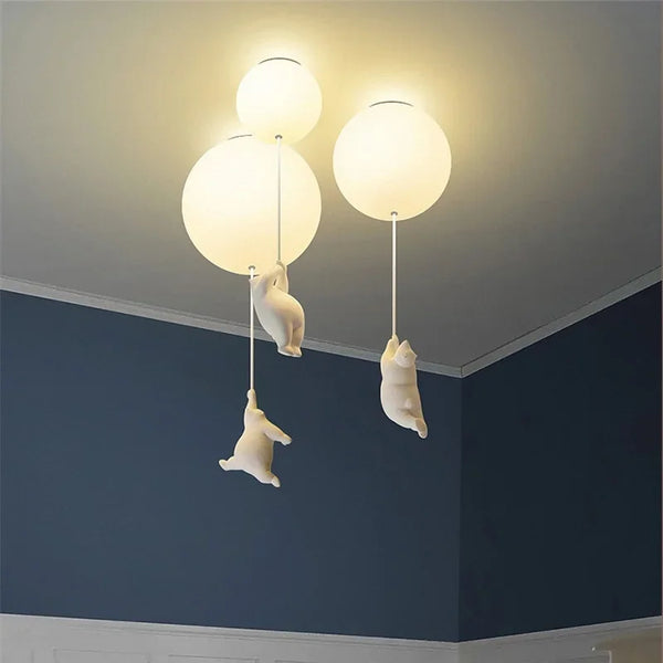 PolarGlow Designer IJsbeer Kroonluchter