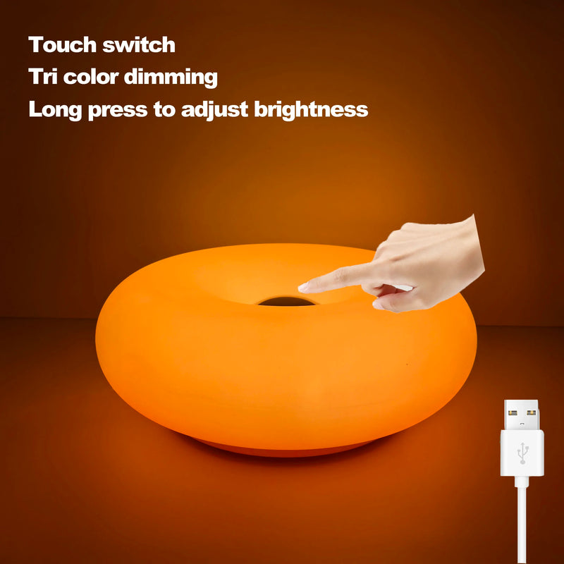Bauhaus Tafellamp LED USB – Bedlamp Donut Design Nachtlamp