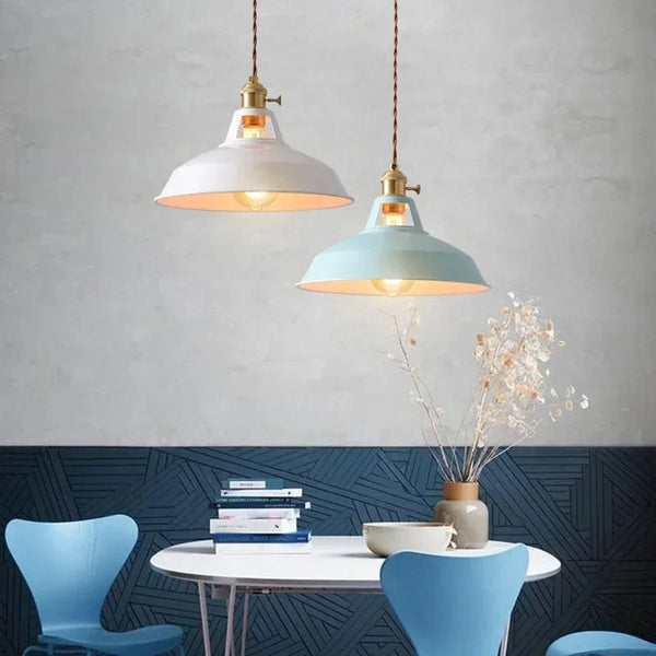 Retro Industrieel Hanglamp E27 Kleurig Voor Keuken, Restaurant & Woonkamer