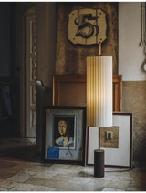 Wabi-Sabi Vloerlamp – Japanse LED Staande Lamp met Stoffen Kap