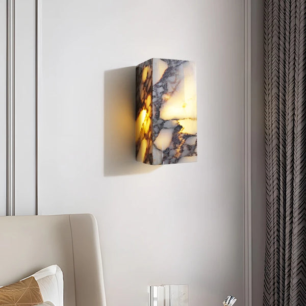 Wabi-Sabi Wandlamp – Bulgari Luxe Steen LED Waterproof Buitenlamp