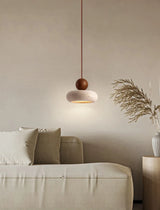 Travertin LED Hanglamp – Japanse Stijl Steen Pendant Light