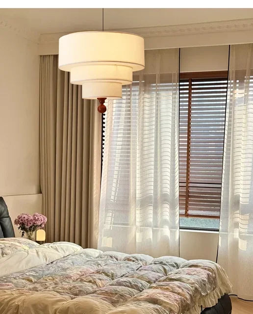 Boho Green Fabric Hanglamp