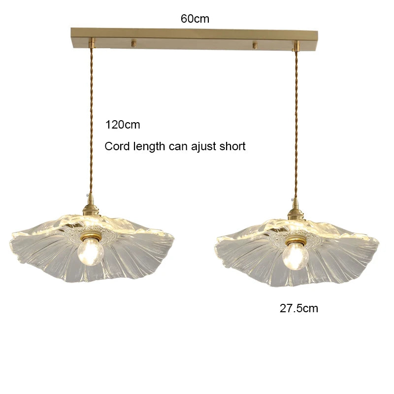 Vintage Bloem Hanglamp Glas E27 Voor Woonkamer, Slaapkamer & Bedside
