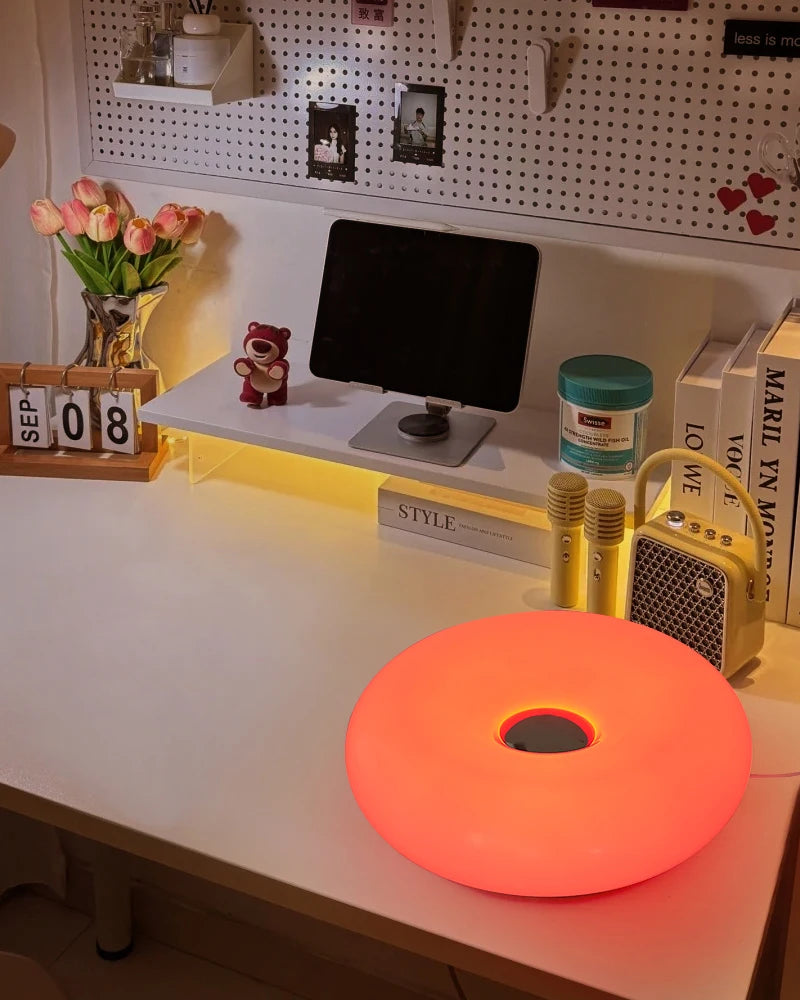 Bauhaus Tafellamp LED USB – Bedlamp Donut Design Nachtlamp